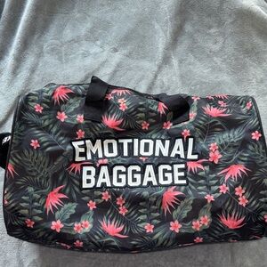 ALF duffle tropical floral emotional baggage Assholes Live Forever